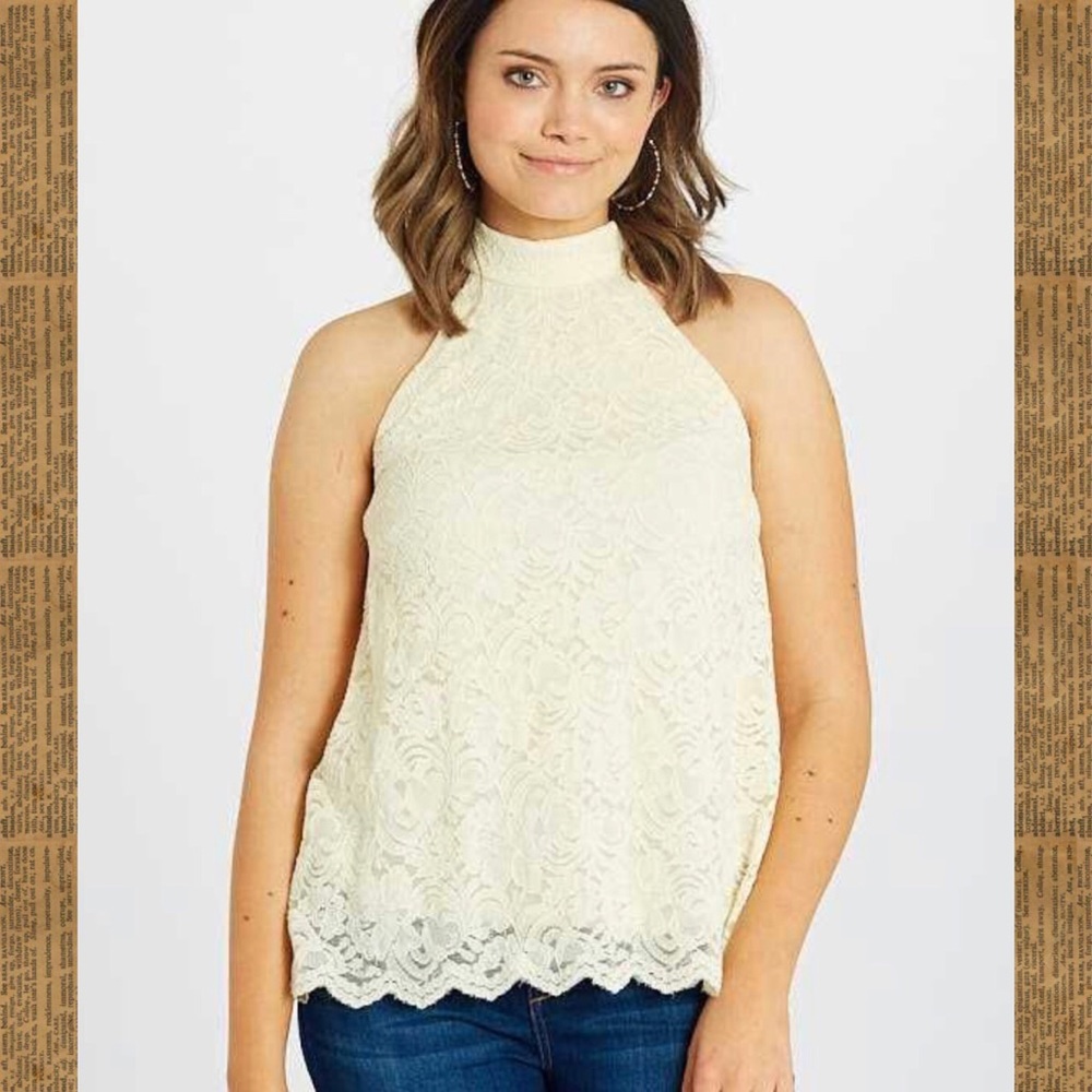 nwt! altar’d state eggshell blouse